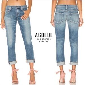 AGOLDE Isabel Slim Boyfriend Jeans in Morrissey size 31